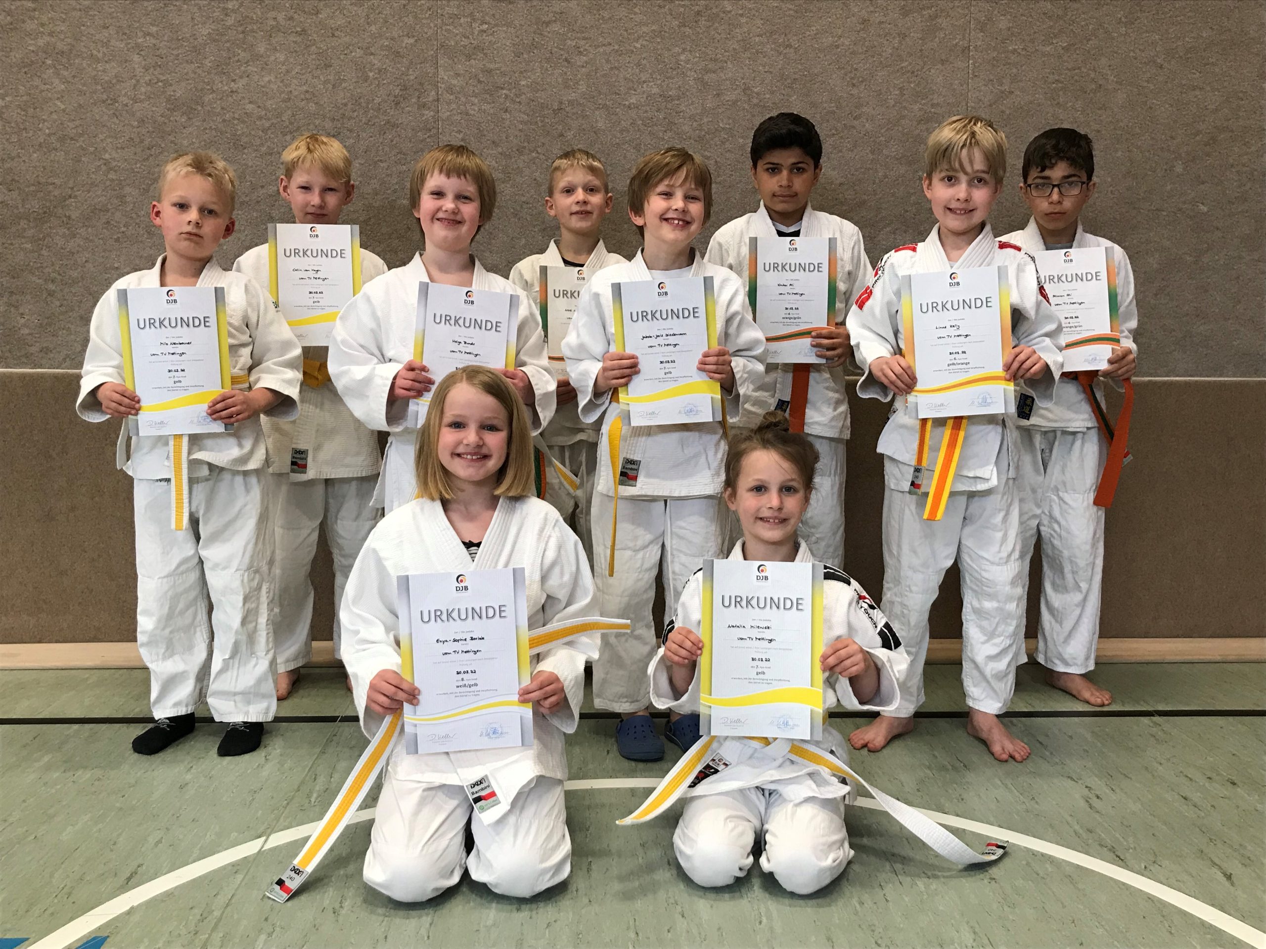 Judoka TVM Gürtelprüfung